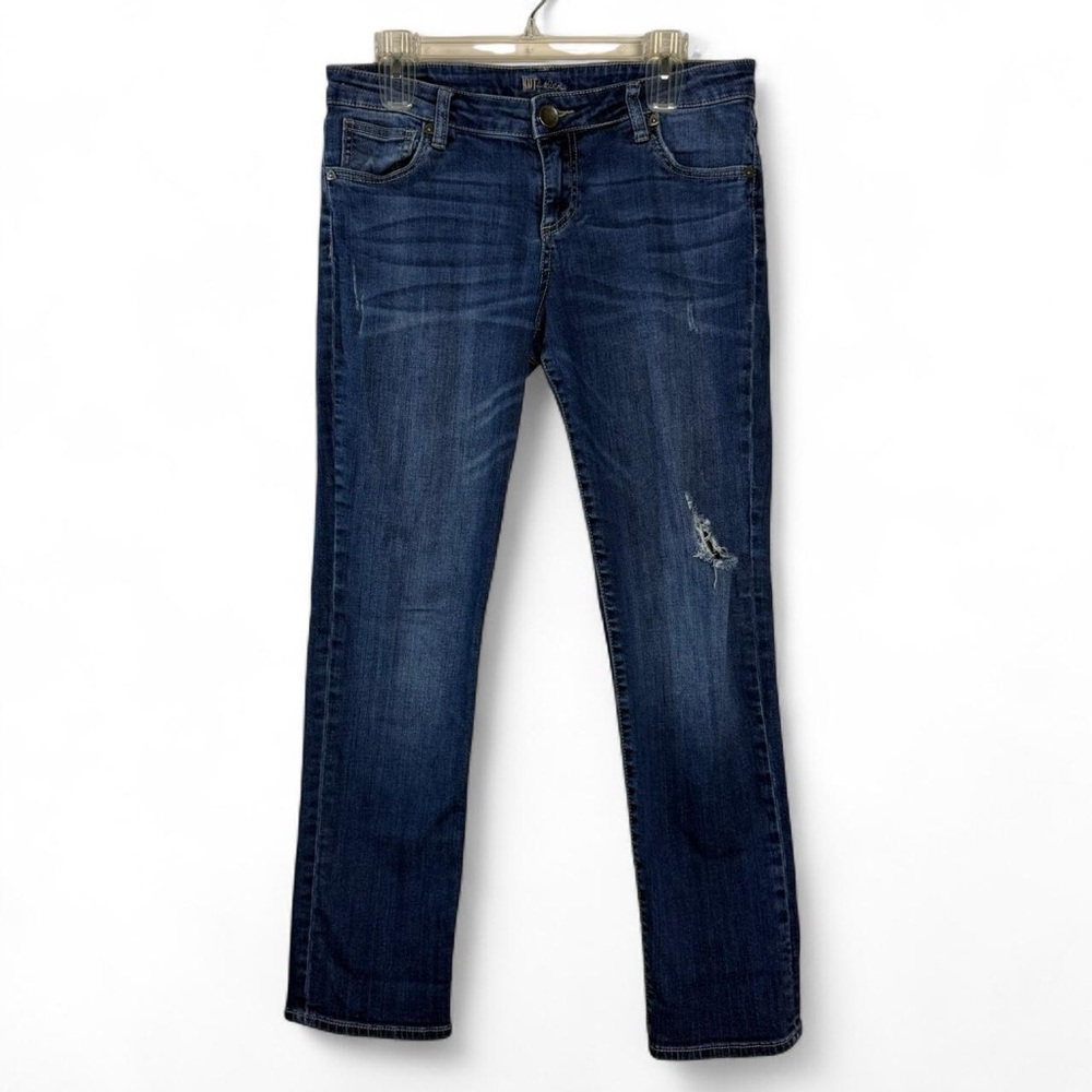 KUT From The Kloth Dark Wash Low Rise Straight Jeans Womens Size 8